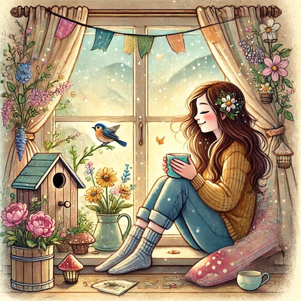 Image of a girl with Gratitude celebrating milestone
