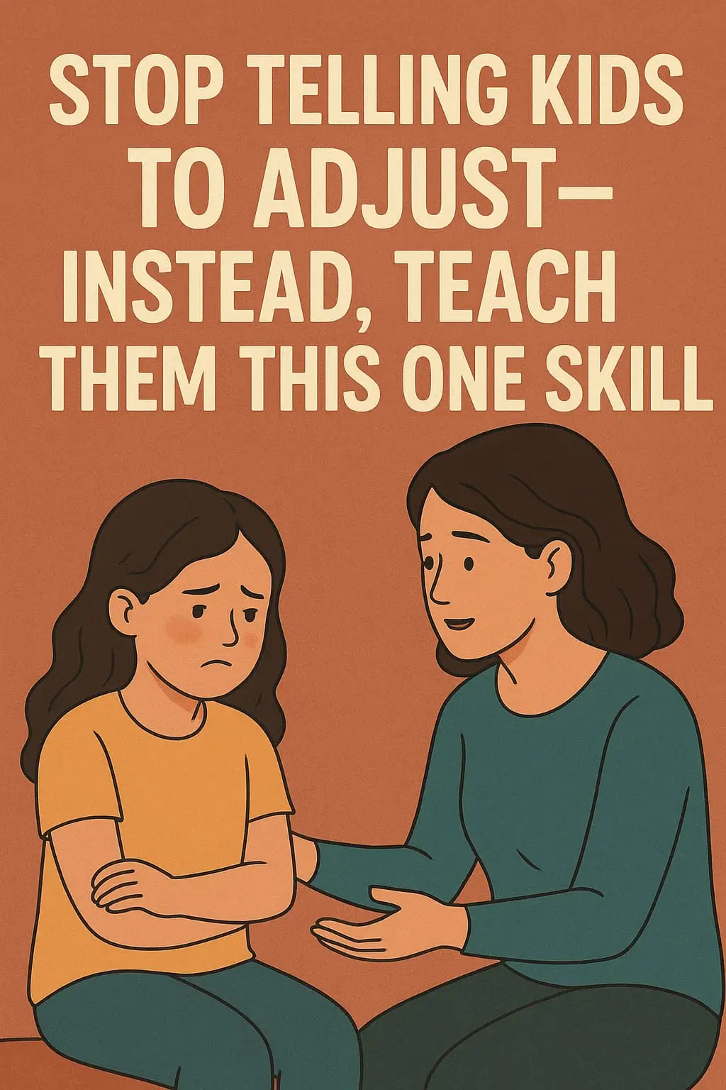 AI image illustration for Stop telling kids to adjust.