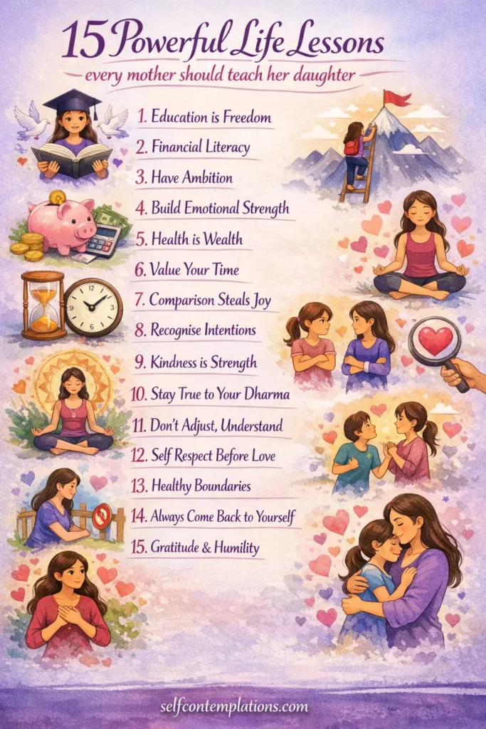 15 powerful life lessons to teach your daughter